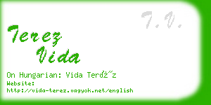 terez vida business card